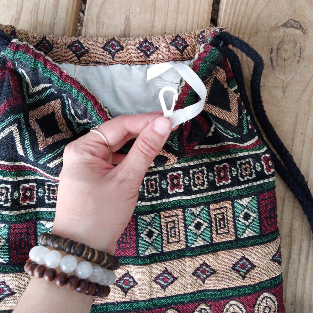 Boho Drawstring Backpack - Picture 3 of 7